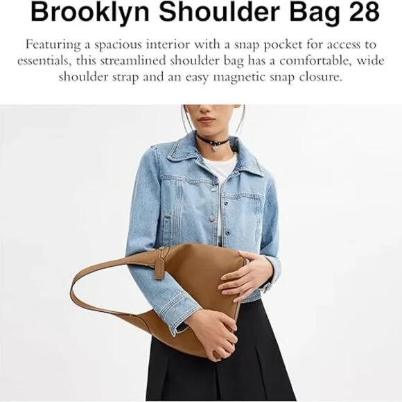 Coach Brooklyn Shoulder Bag 28 - Picture 10 of 11